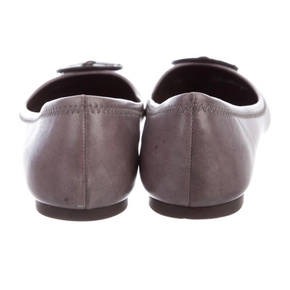 Tory Burch Ballet Flats Grey Leather - Picture 5 of 5